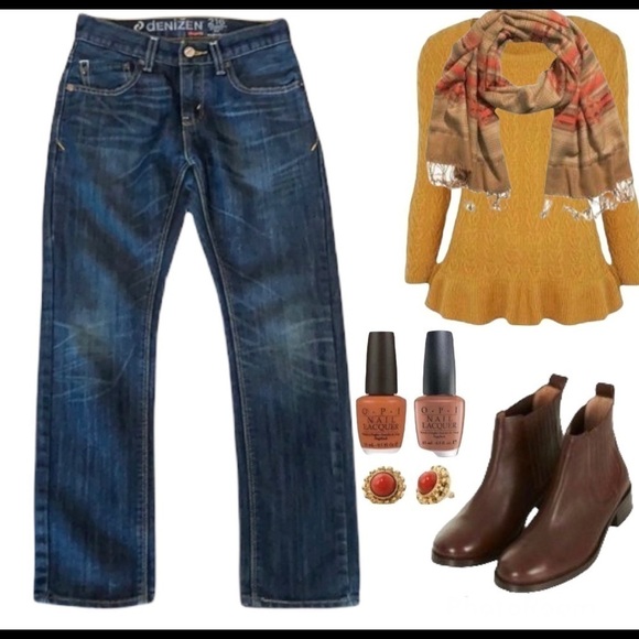 Denizen from Leviโs blue wash skinny girls jeans size 10 regular - Picture 1 of 13